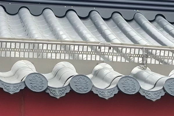 仿古瓦屋面擋雪柵欄